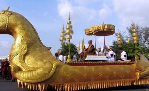 Trauerzug zur Beerdigung Norodom Sihanouks